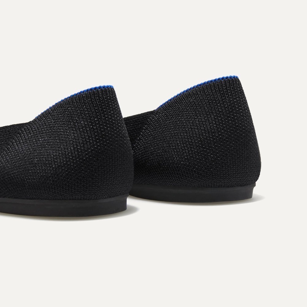 Rothy's Black Neutral The Square Flat Soft Classic Shoes Size 7.5 NWOB - Picture 5 of 13